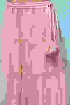 Green Cotton Tissue Blouse Tiered Lehenga & Net Dupatta image number 2