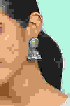 Oxidised Gold Brass Jhumka image number 1