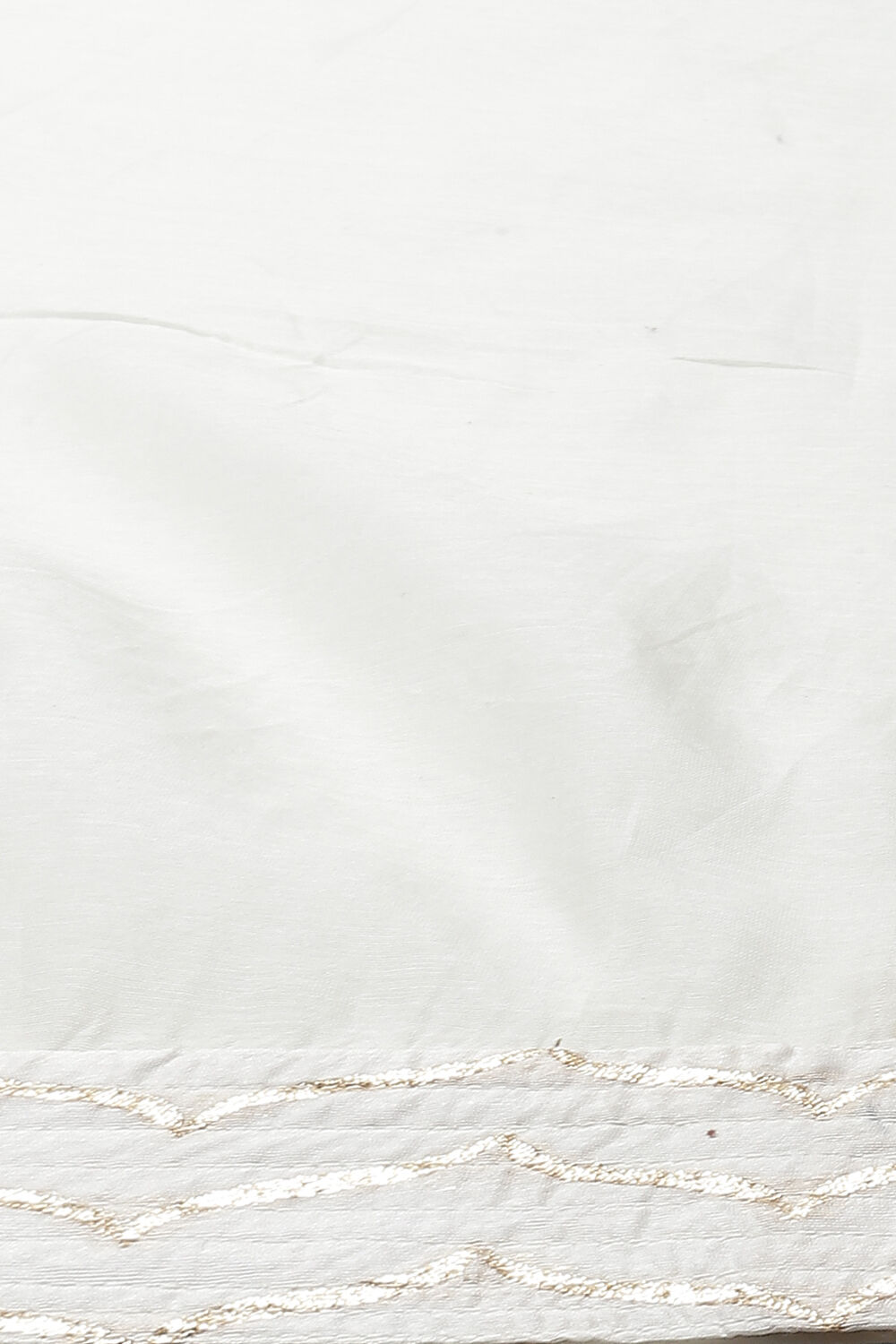 Blue Cotton Silk Straight Yarndyed Suit Set image number 3