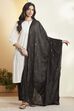 Black Mirror Work & Sequined Dupatta image number 6