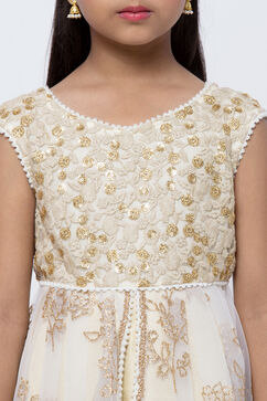 Beige Nylon Tulip Gown image number 1