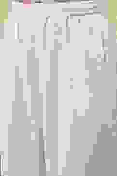 White and Black Cotton Gathered Kurta Set image number 2