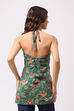 Turquoise Cotton Printed Straight Top image number 4