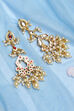 White Kundan Pearl Earrings image number 2