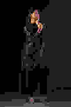 Rohit Bal Black Cotton Silk Straight Printed Kurta Set image number 0