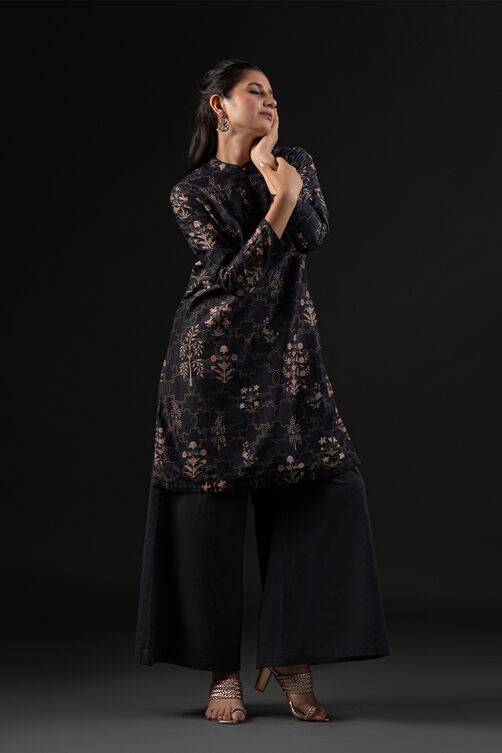 Rohit Bal Off White Cotton Silk Straight Printed Suit Set image number 0