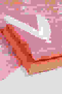 Salmon Pink Linen Digital Print Unstitched Suit Set image number 5