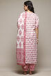 White Cotton Unstitched Suit Set image number 5