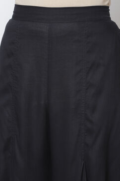 Black LIVA Dhoti Pants image number 1