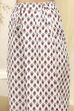Lime Green and White Cotton Screen Print Unstitched Suit Set image number 3