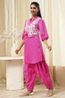 Sage Green Cotton Pathani Straight Kurta Set image number 3