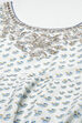 Ivory Cotton Anarkali Kurta Churidar Suit Set image number 1