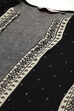 Black And Off White Viscose Printed Kurta image number 1