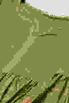 Green Cotton Blend Tiered Printed Dress image number 1