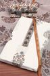 Grey Cotton Hand Block Print Unstitched Suit Set image number 0