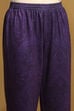 Purple Polyester Blend Straight Kurta Pants Set image number 2