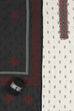 Off-White-Red Flex Hand Block Print Unstitched Suit Set image number 1