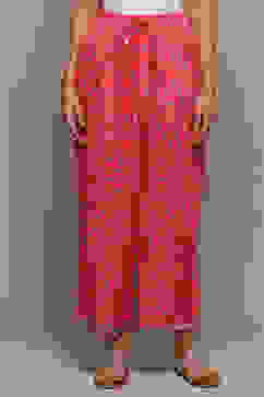 Coral Rayon Straight Palazzo image number 5