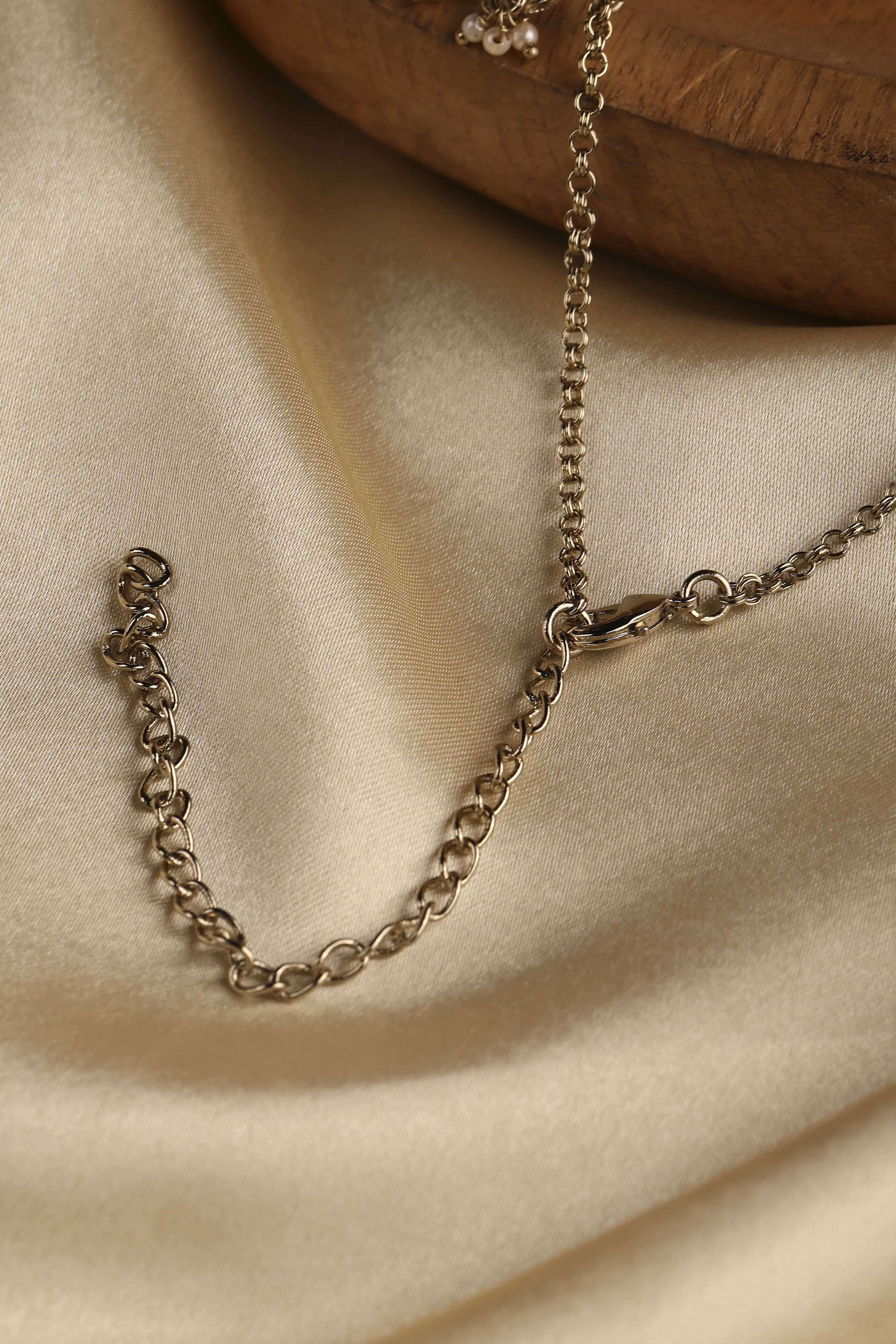 Mint Green Alloy Necklace Set image number 5