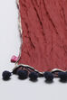 Rust Art Silk Girls Straight Kurta Sharara Suit Set image number 2
