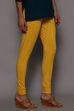 Black Cotton Blend Solid Churidar image number 2