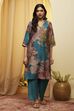 Rust Poly Viscose Straight Kurta image number 5