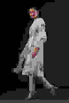 Rohit Bal Ivory Cotton Silk Straight Printed Suit Set image number 4