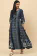 Indigo LIVA Fusion Printed Dress