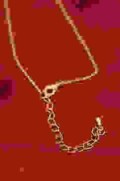 Off White Brass Necklace image number 4