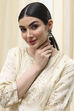 Navy Brass Jhumka image number 3