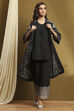 Black Printed Fusion Co-ord Set image number 0