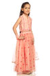 Peach Cotton And Viscose Lehenga Set image number 3
