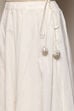 Off White Cotton Anarkali Kurta Skirt Suit Set image number 2