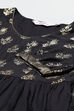 Black Cotton Fusion Dress image number 1
