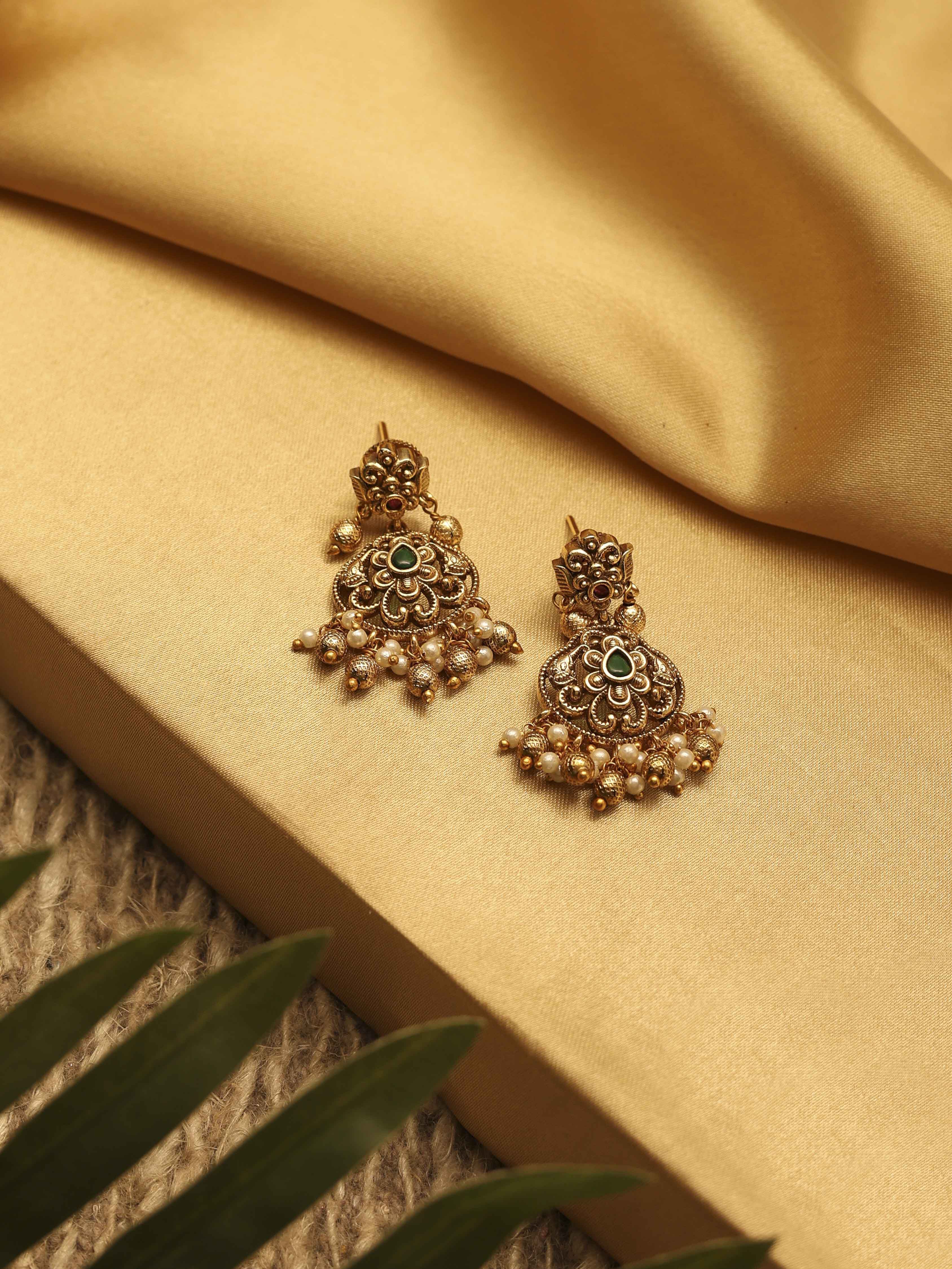 biba Green Brass Drop & DanglersGreen Brass Drop & Danglers-picture-544