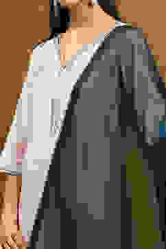 Blue Polyester Dupatta image number 1