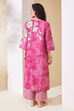 Indigo Blue Cotton Floral Straight Kurta Set image number 4