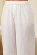 Pink Cotton Schiffli Straight Suit Set image number 2