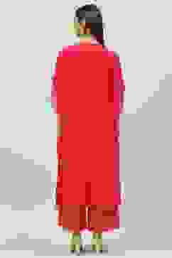 Fuchsia Art Silk 2 Piece Set image number 4