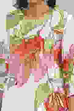 Beige Cotton Straight Suit Set image number 1