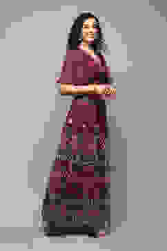 Pink & Purple Polyester Printed 2 Piece Set image number 5