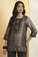 Blue Viscose Blend Straight Kurta image number 5