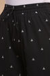 Navy Cotton Straight Kurta Palazzo Suit Set image number 2