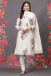Rohit Bal Black Cotton Silk Straight Printed Suit Set image number 8