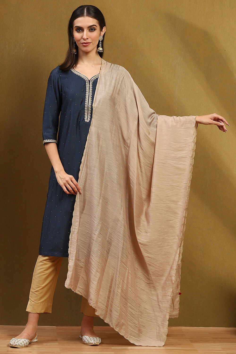 Metallic Polyester Dupatta image number 4