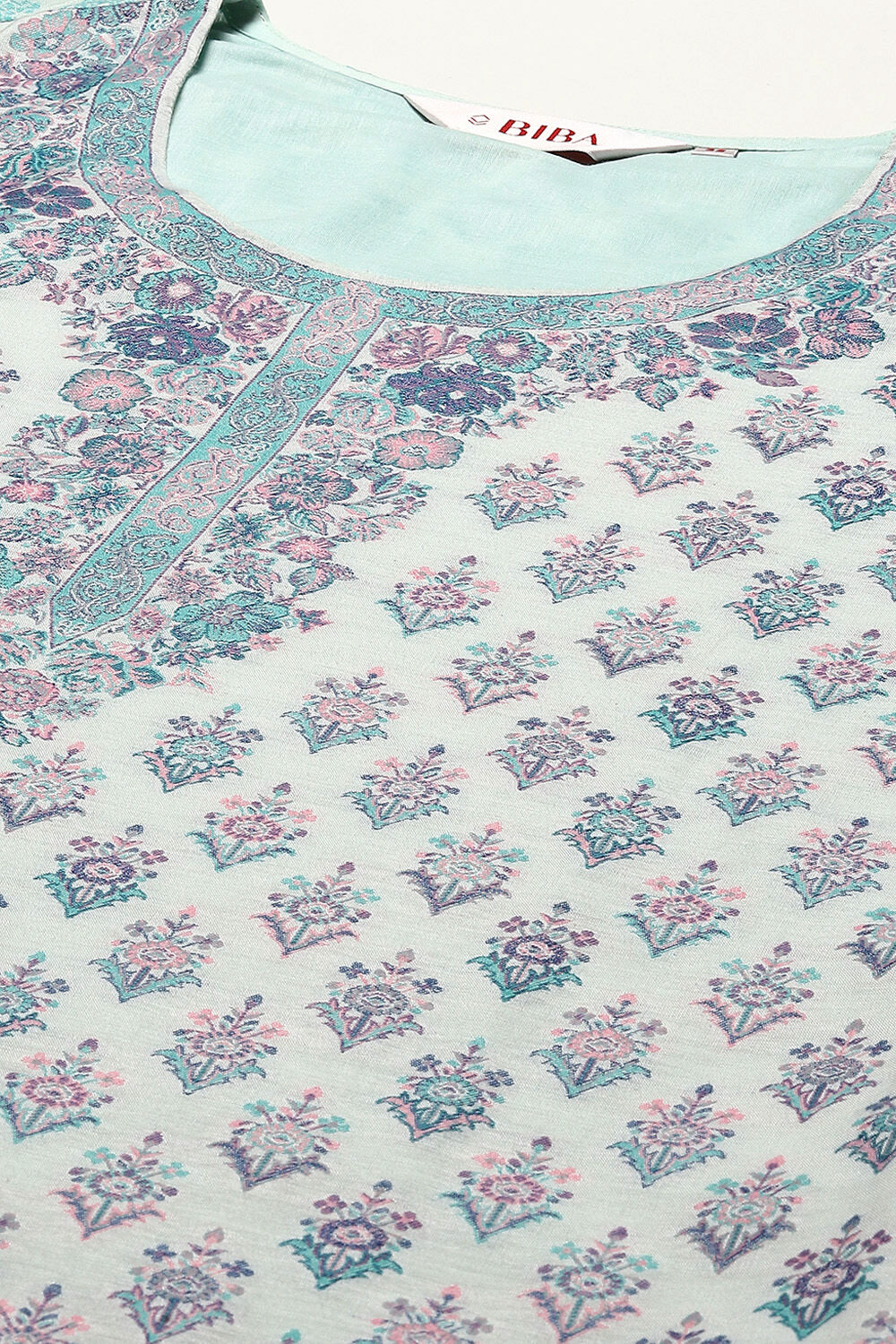 Peach Cotton Blend Straight Yarndyed Kurta Suit Set image number 1