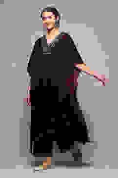 Purple Art Silk A-Line Kurta Palazzo Suit Set image number 3