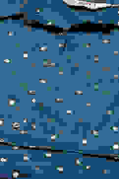 Teal Art Silk Flared Printed Dress image number 1