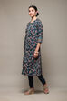 Black Cotton Blend Straight 2 Piece Set image number 3