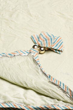 Light Green Cotton Floral Straight Suit Set image number 2
